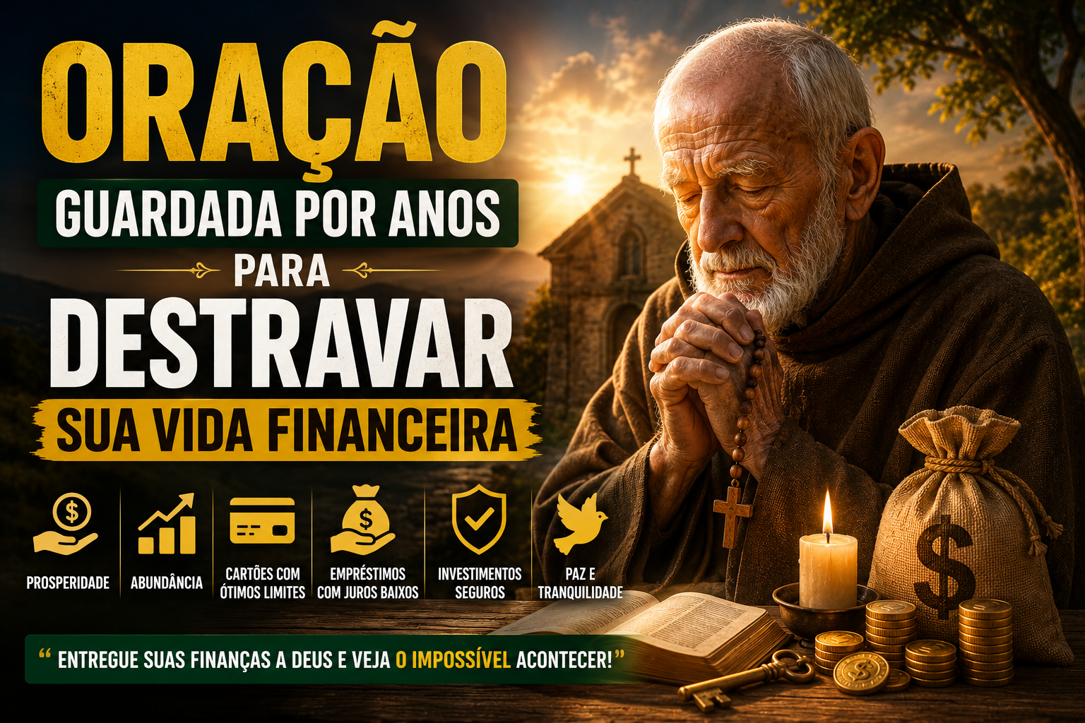 Oração guardada por anos para destravar sua vida financeira